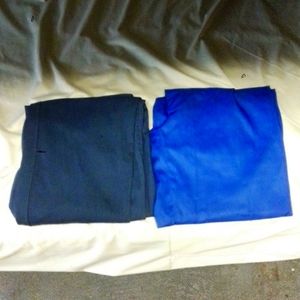 2 pairs of department of corrections pants, 2 different blue ,size is M and Lg